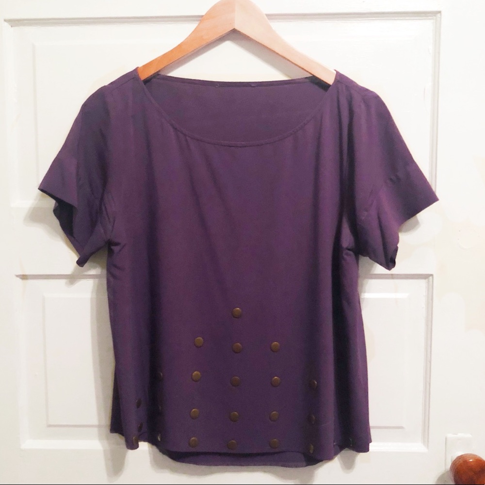 Purple Studded Top